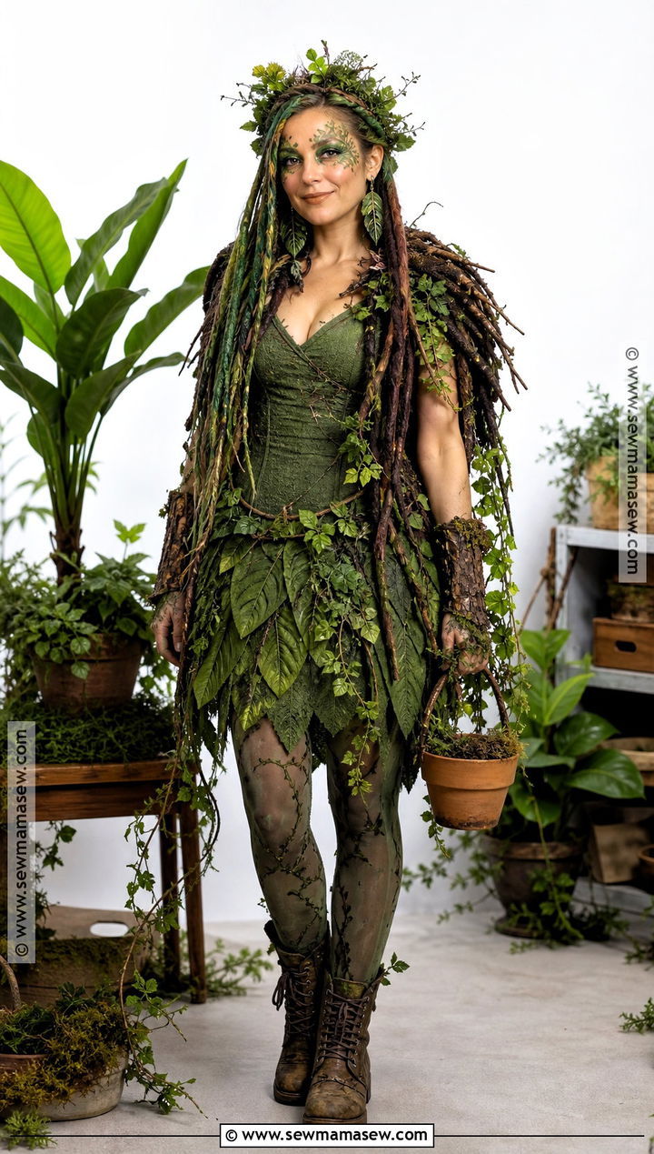 Treesa Thornwillow Costume With Branch Cape - 50 monster high costume ideas