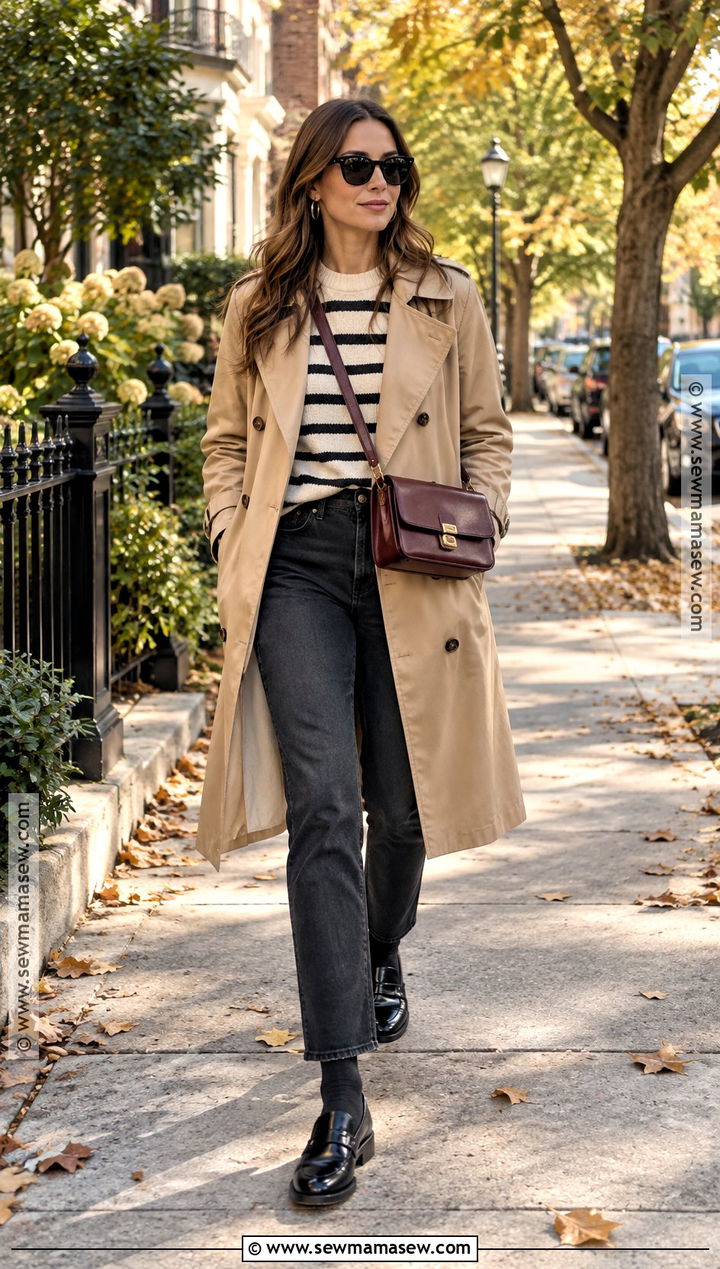Trench Coat And Loafers Fall Outfit - 15 Fall 2026 Inspo Outfit Ideas