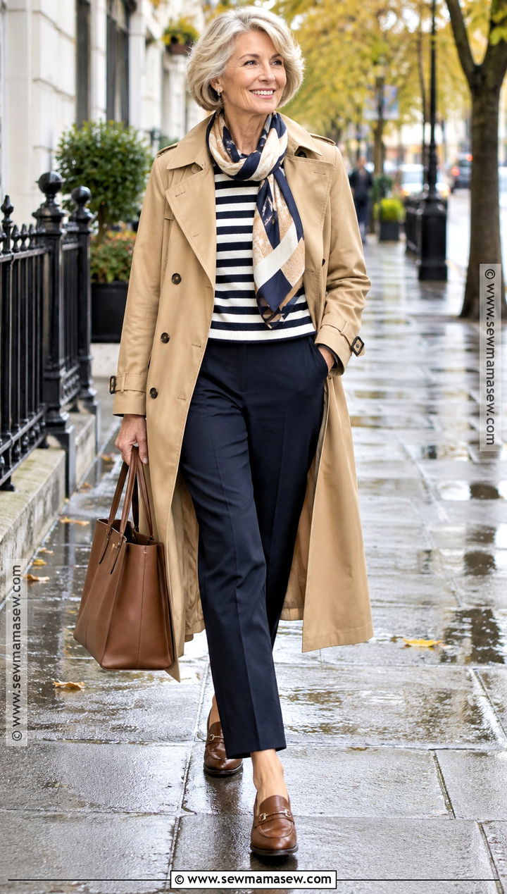Trench Coat And Loafers Outfit - 15 fall 2026 fashion trends for women over 60