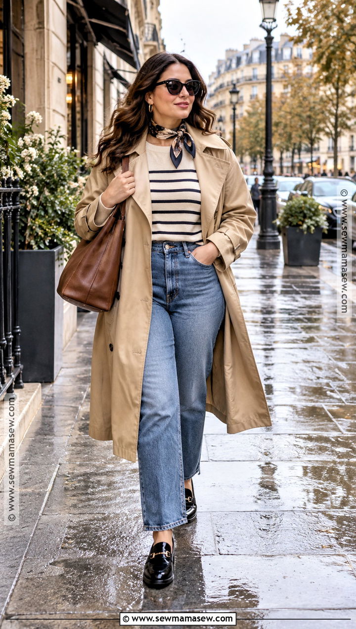 Trench Coat And Straight Leg Jeans Fall Outfit - 15 Fall 2026 Outfits Women 30S