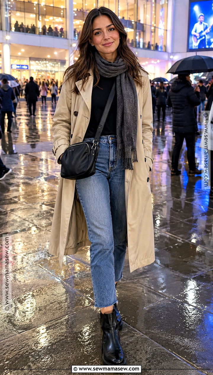Trench Coat Fall Concert Outfit - 25 fall concert outfit ideas