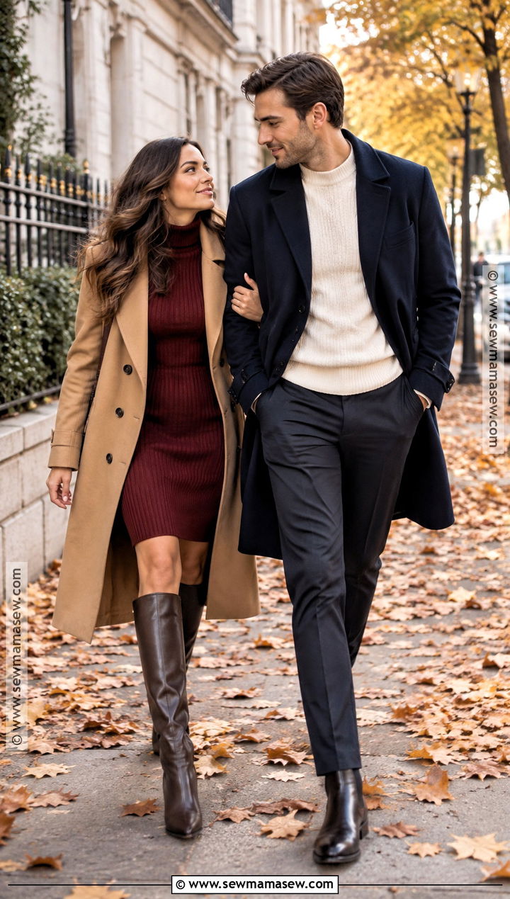 Trench Coat Fall Couple Photoshoot Outfit - 20 couples photoshoot outfits fall