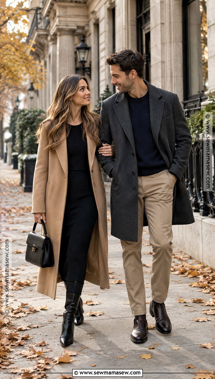 Trench Coat Fall Engagement Photo Outfit - 25 fall engagement photo outfit ideas