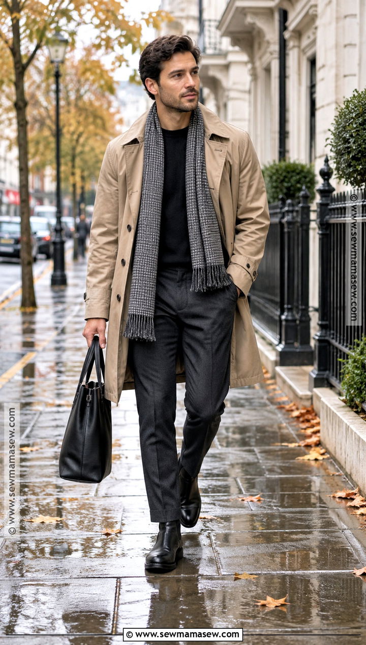 Trench Coat Fall Outfit - 30 fall outfits for men