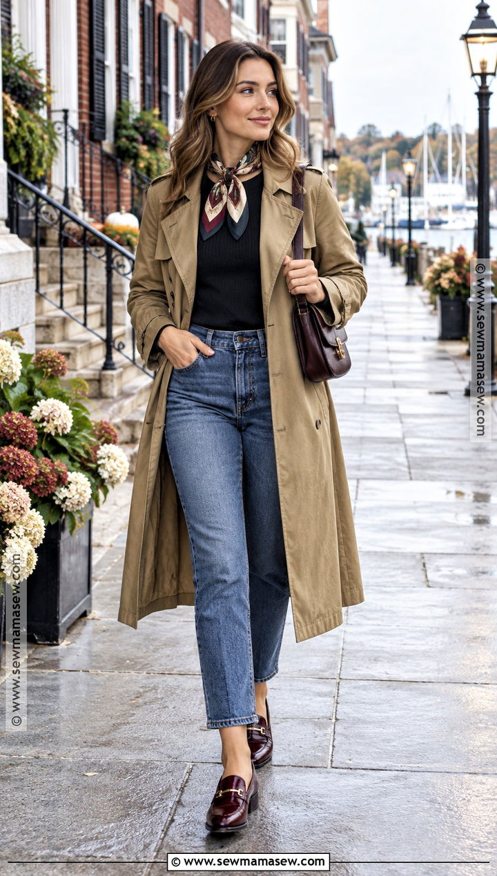 Trench Coat New England Fall Outfit - 25 new england fall outfits
