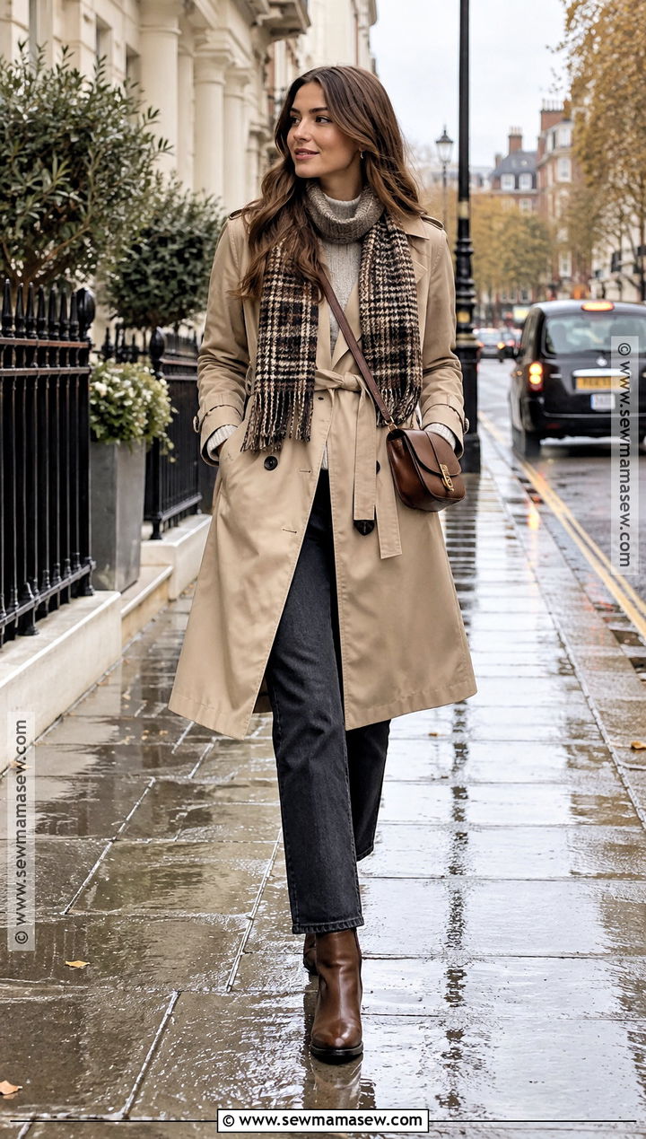 Trench Coat With Jeans And Ankle Boots - 20 November London Outfit Ideas