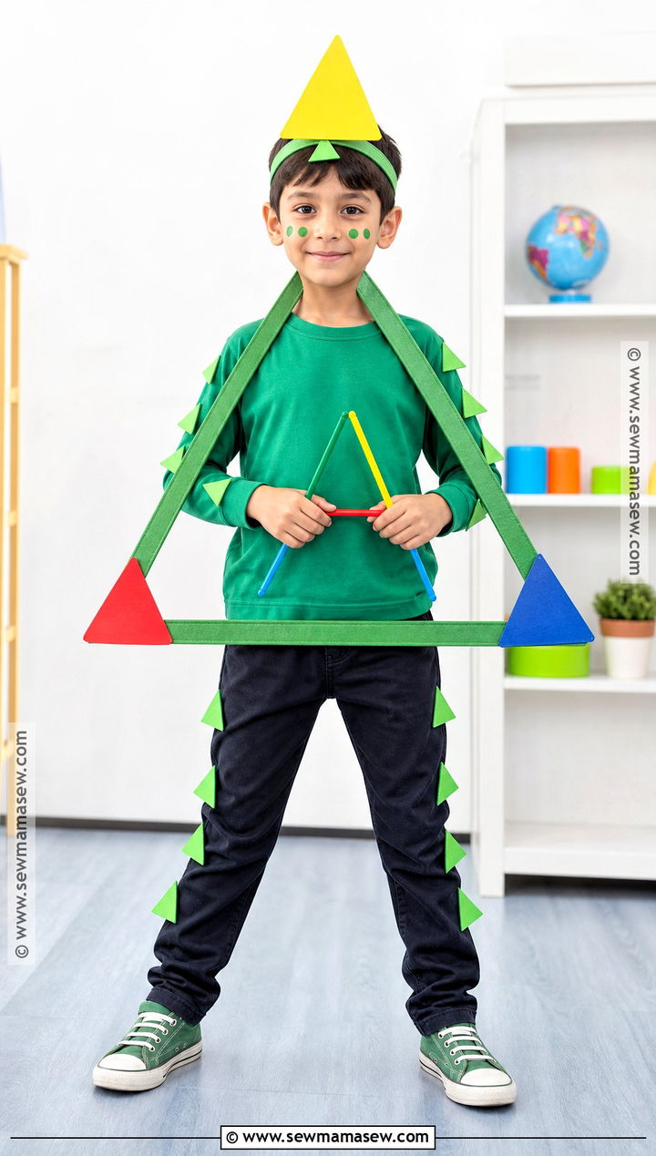 Triangle Maths Day Costume - 30 maths day costumes for kids