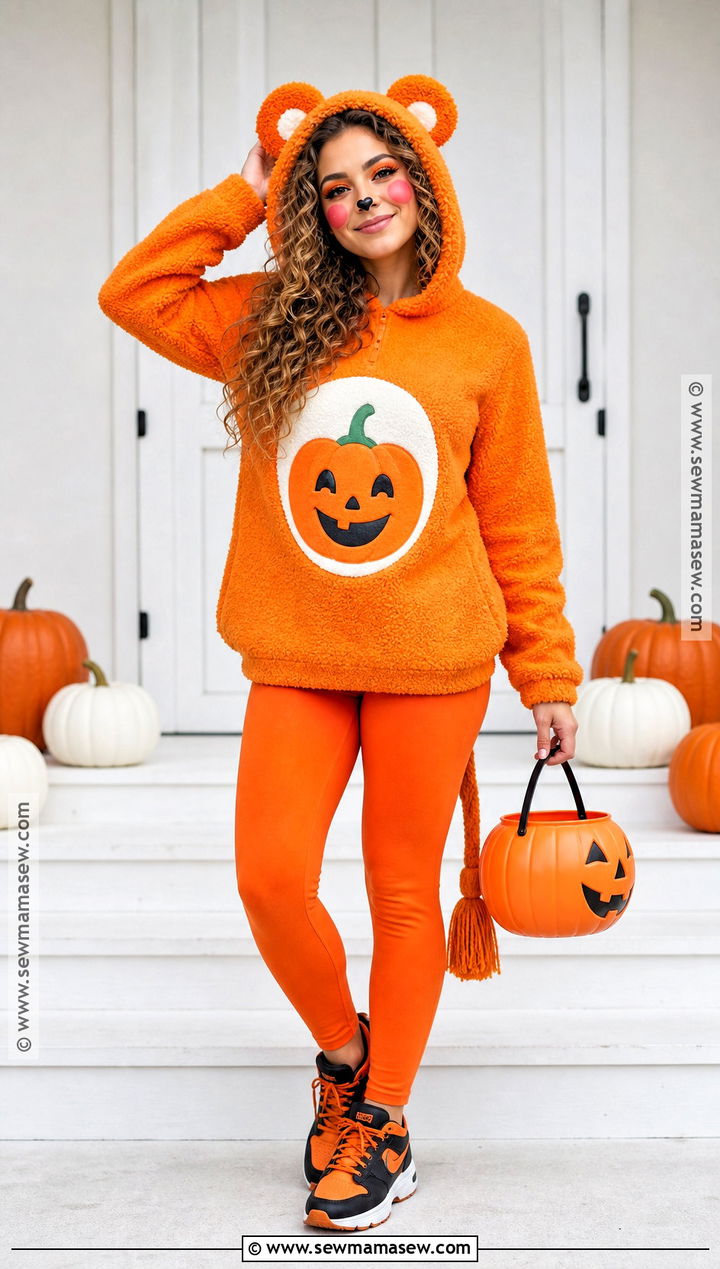 Trick Or Sweet Bear Costume With Pumpkin Treat Badge - 30 care bears halloween costume ideas