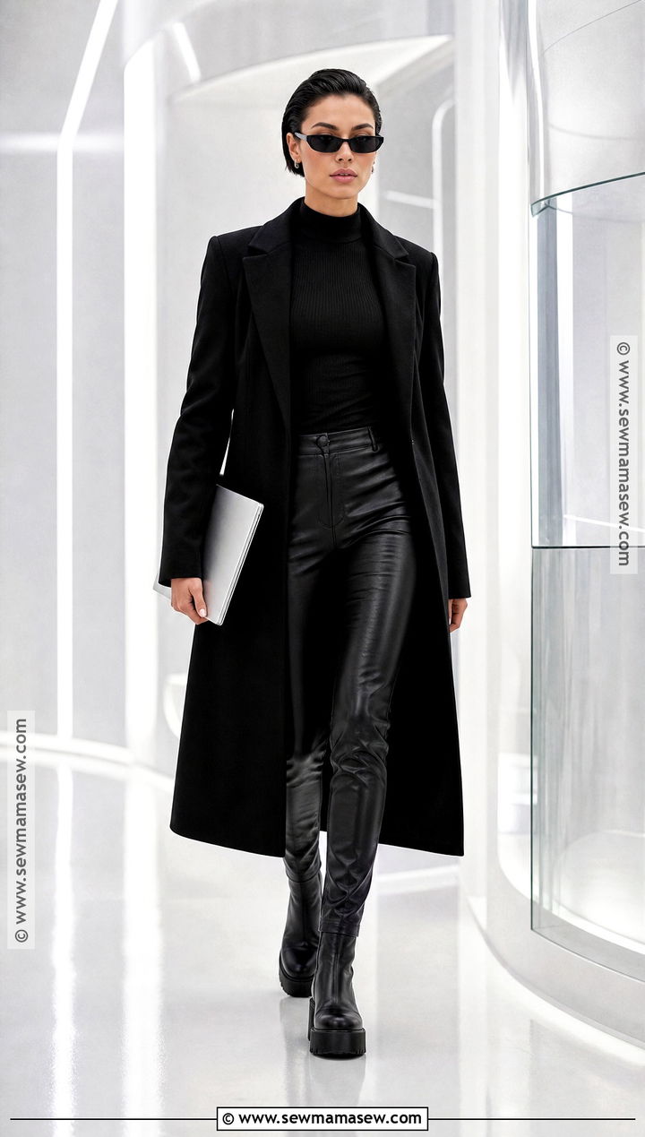 Trinity Black Jumpsuit Movie Costume - 45 movie character costumes