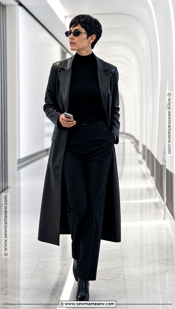Trinity Cosplay With Long Black Coat - 30 short hair cosplay characters ideas