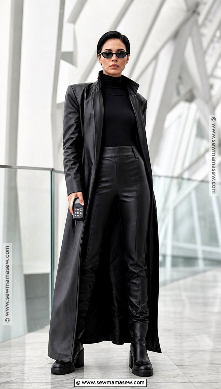 Trinity Matrix Black Costume - 30 iconic movie halloween costumes