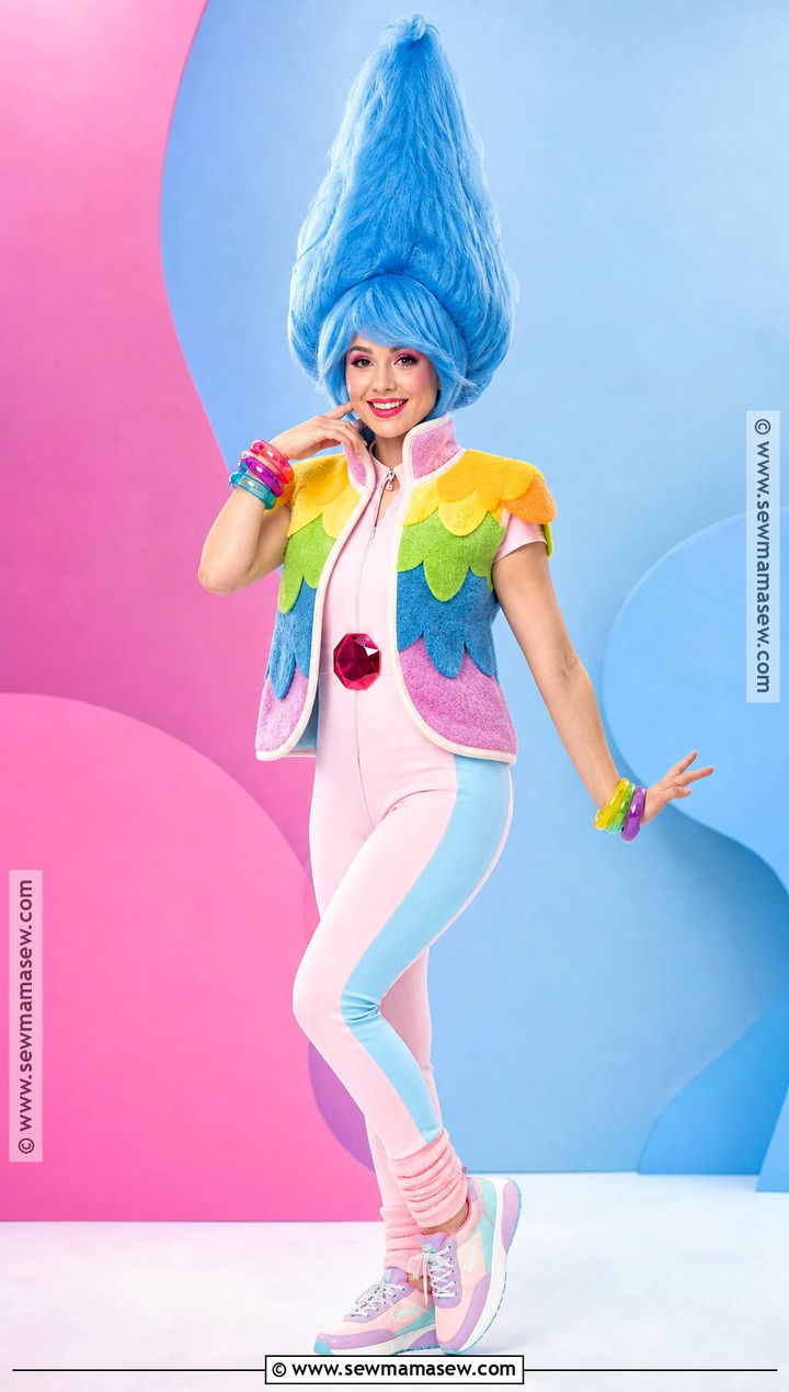 Troll Doll Costume With Blue Hair - 30 halloween costumes blue hair