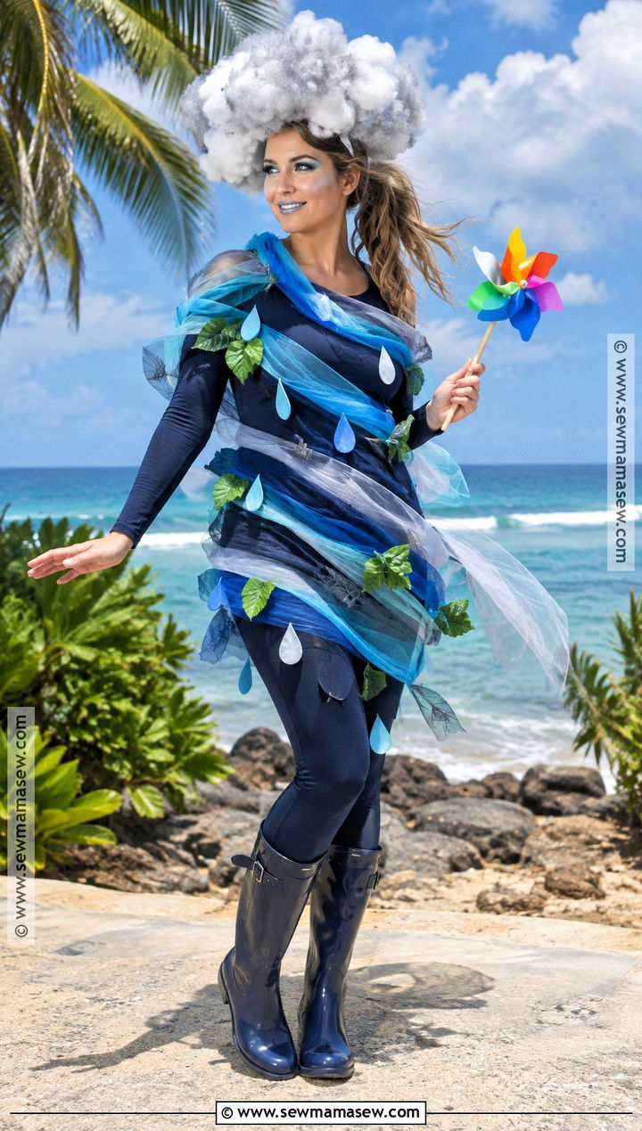 Tropical Storm Weather Costume - 30 weather costumes