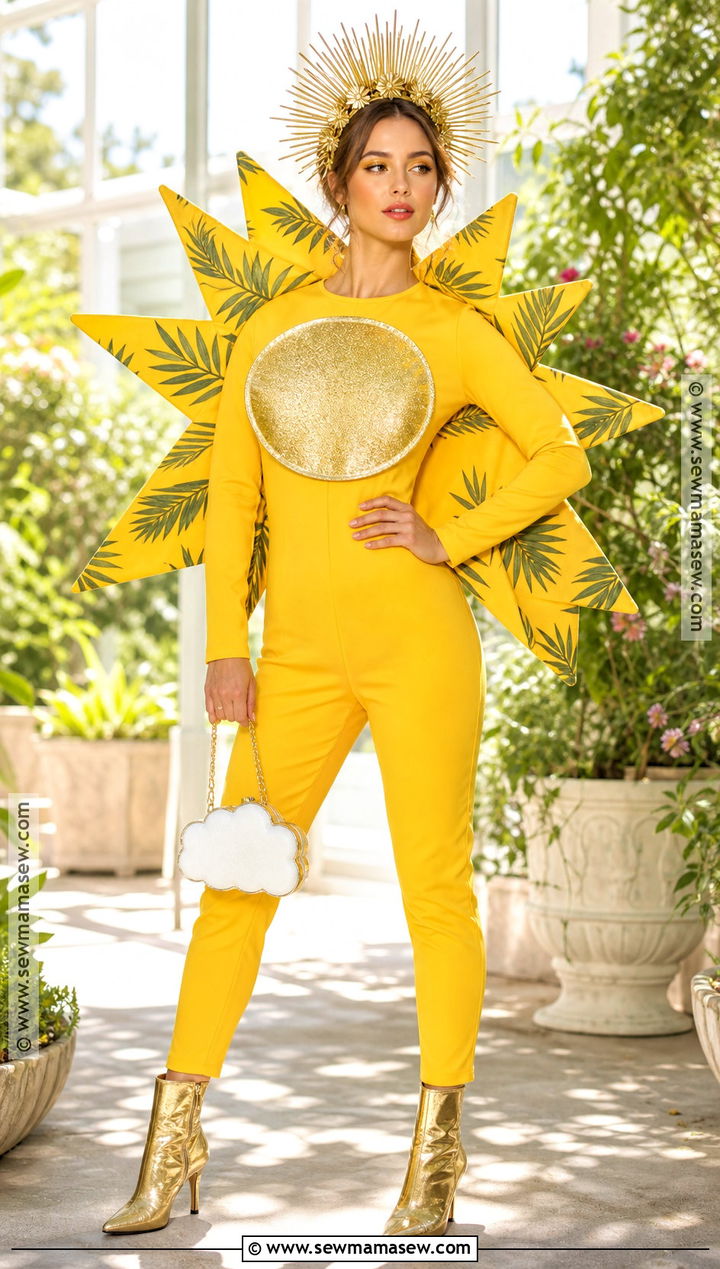 Tropical Sunshine Costume With Palm Rays - 30 tropical costume ideas