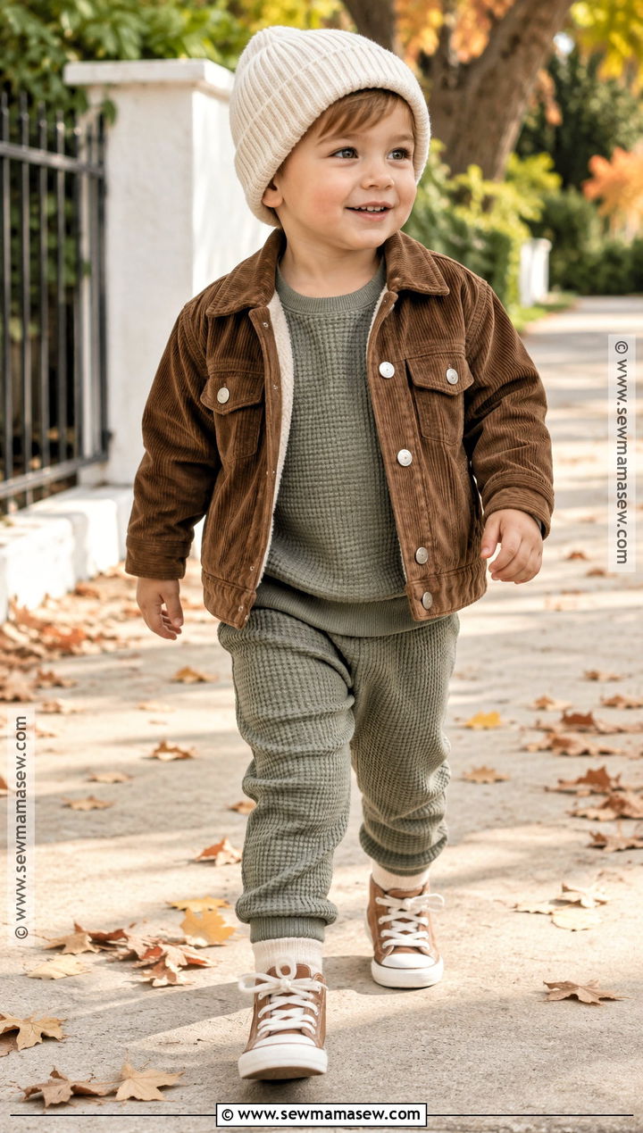 Trucker Jacket And Thermal Set Toddler Fall Outfit - 25 fall toddler outfits