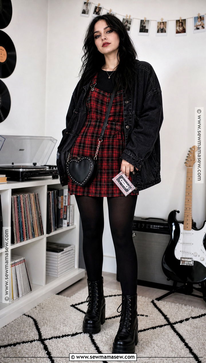 True Romance Tartan Costume - 30 charli xcx halloween costume ideas