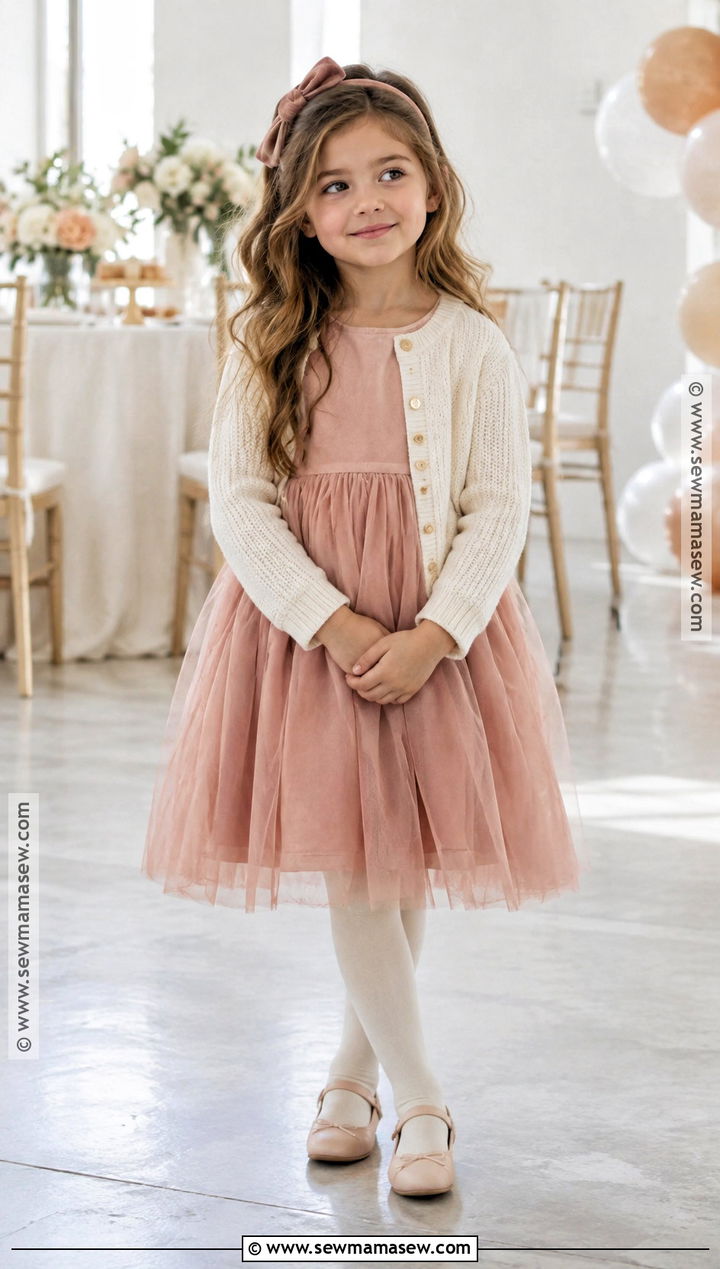 Tulle Autumn Dress With Cardigan - 15 girls autumn dresses