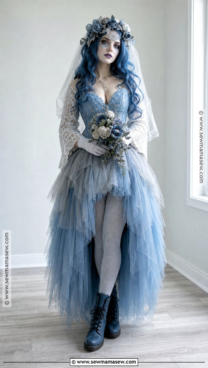 Tulle Skirt Corpse Bride Costume - 50 corpse bride costume ideas