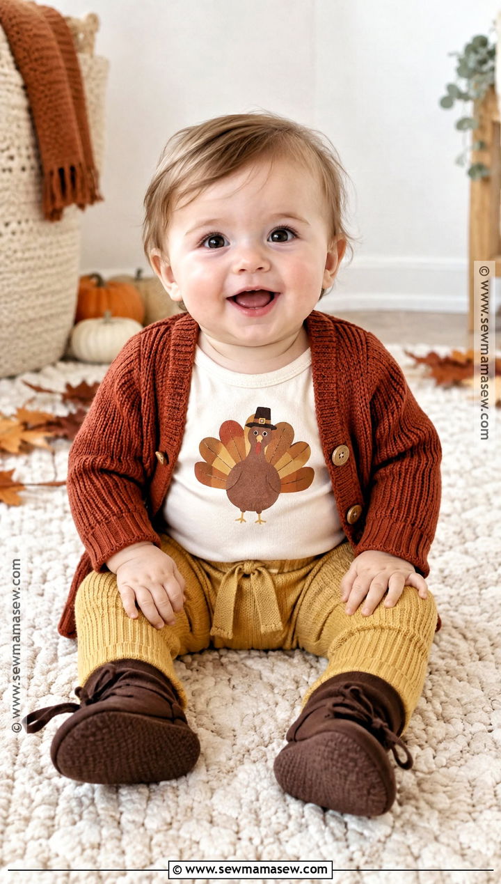Turkey Thanksgiving Onesie Outfit - 20 thanksgiving onesie ideas