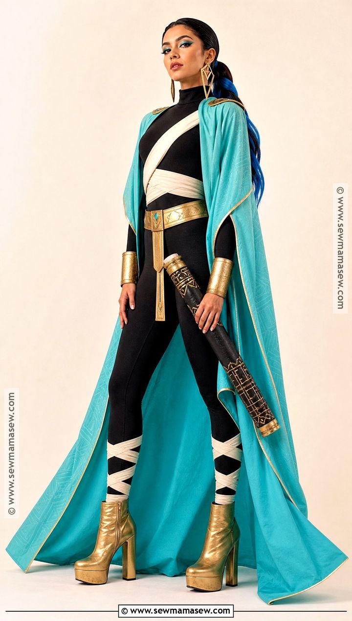 Turquoise Cape Cleo De Nile Costume - 50 cleo de nile costume ideas