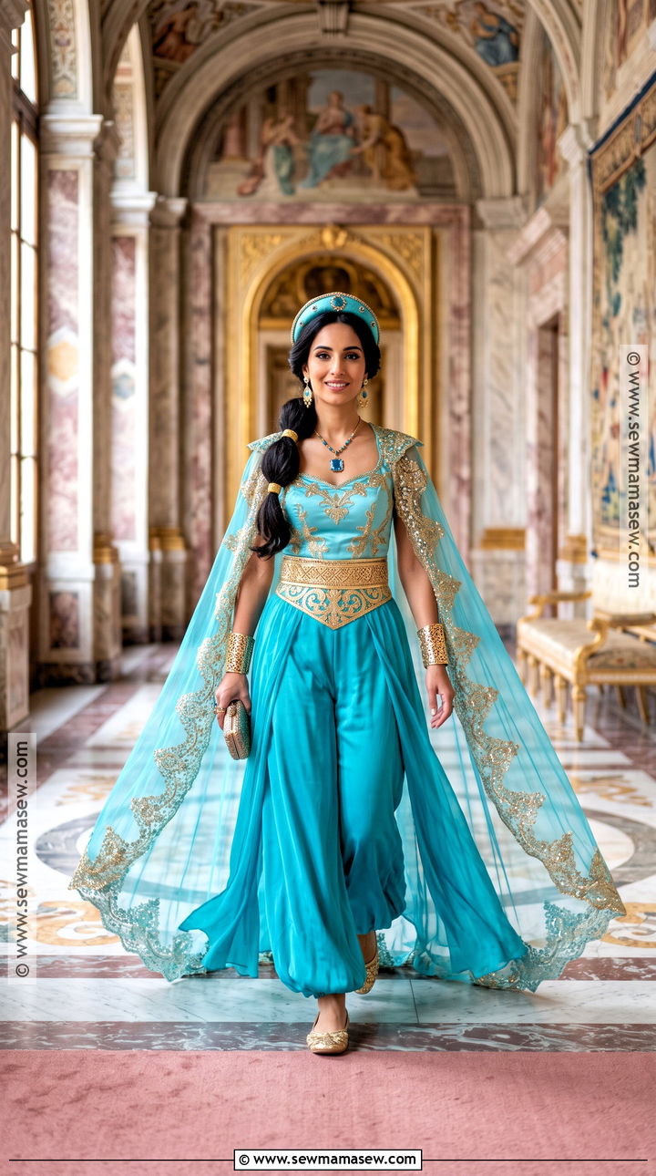 Turquoise Cape Jasmine Costume - 30 jasmine costume ideas for women