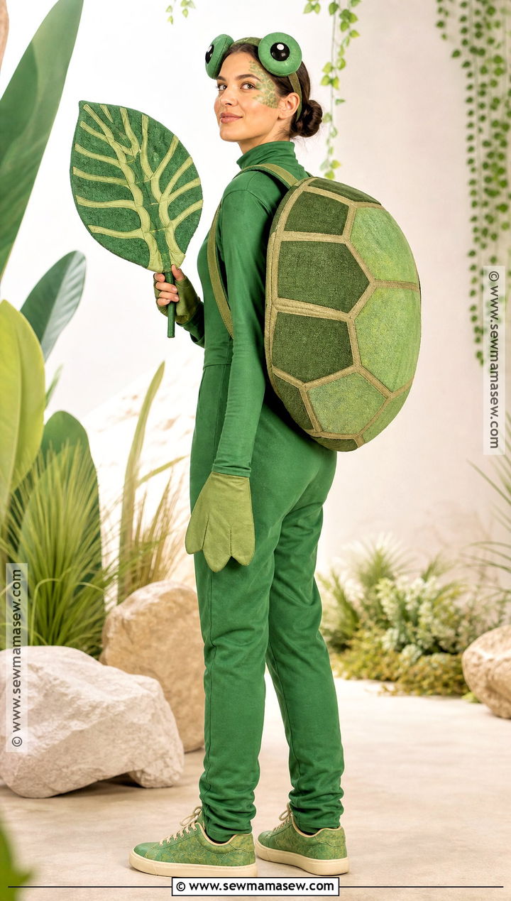 Turtle Costume With Lightweight Shell - 35 animal costume ideas