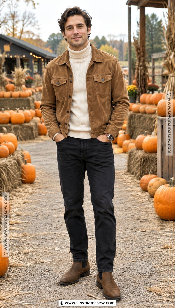 Turtleneck Pumpkin Patch Outfit - 25 pumpkin patch outfit ideas for men