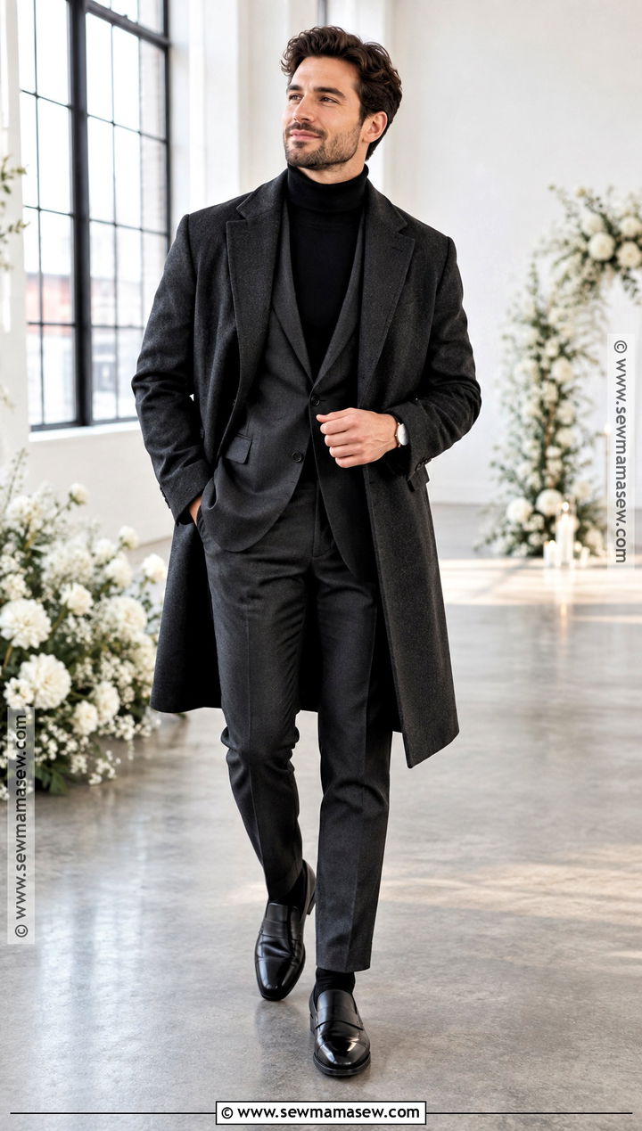 Turtleneck Suit November Groom Attire - 15 november groom attire ideas