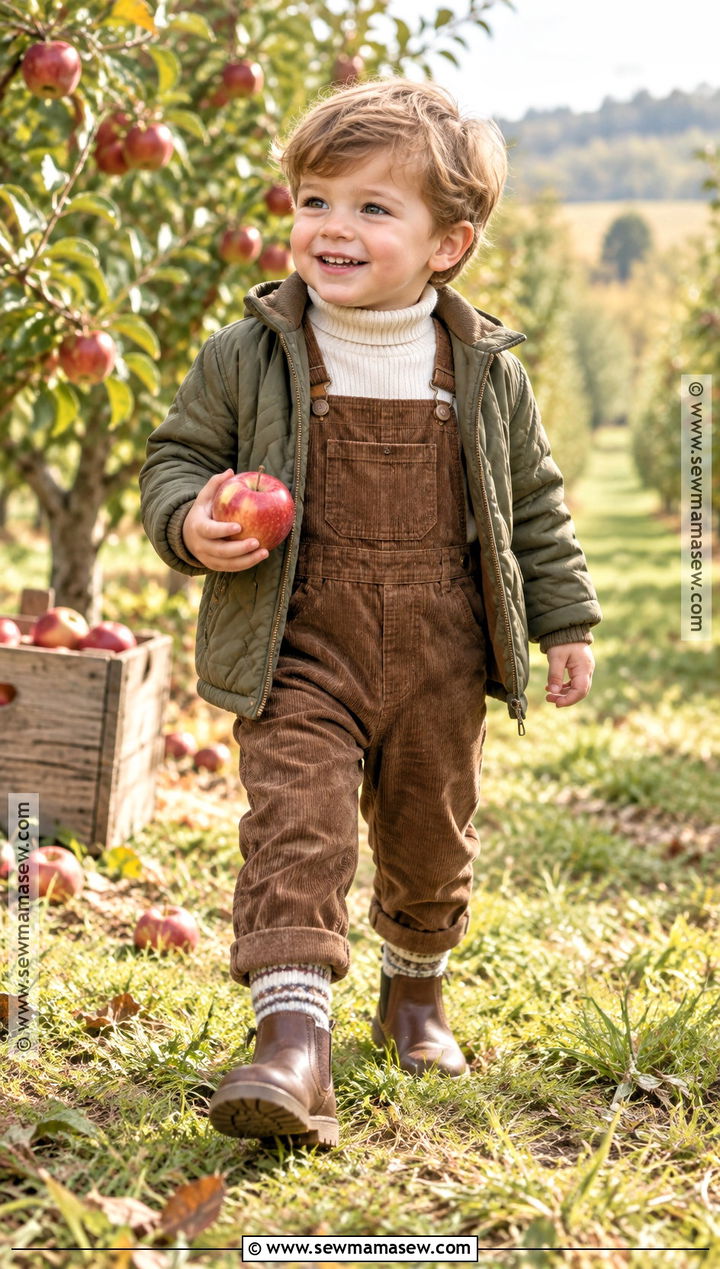 Turtleneck With Overalls And Boots - 25 Boy Fall Outfits
