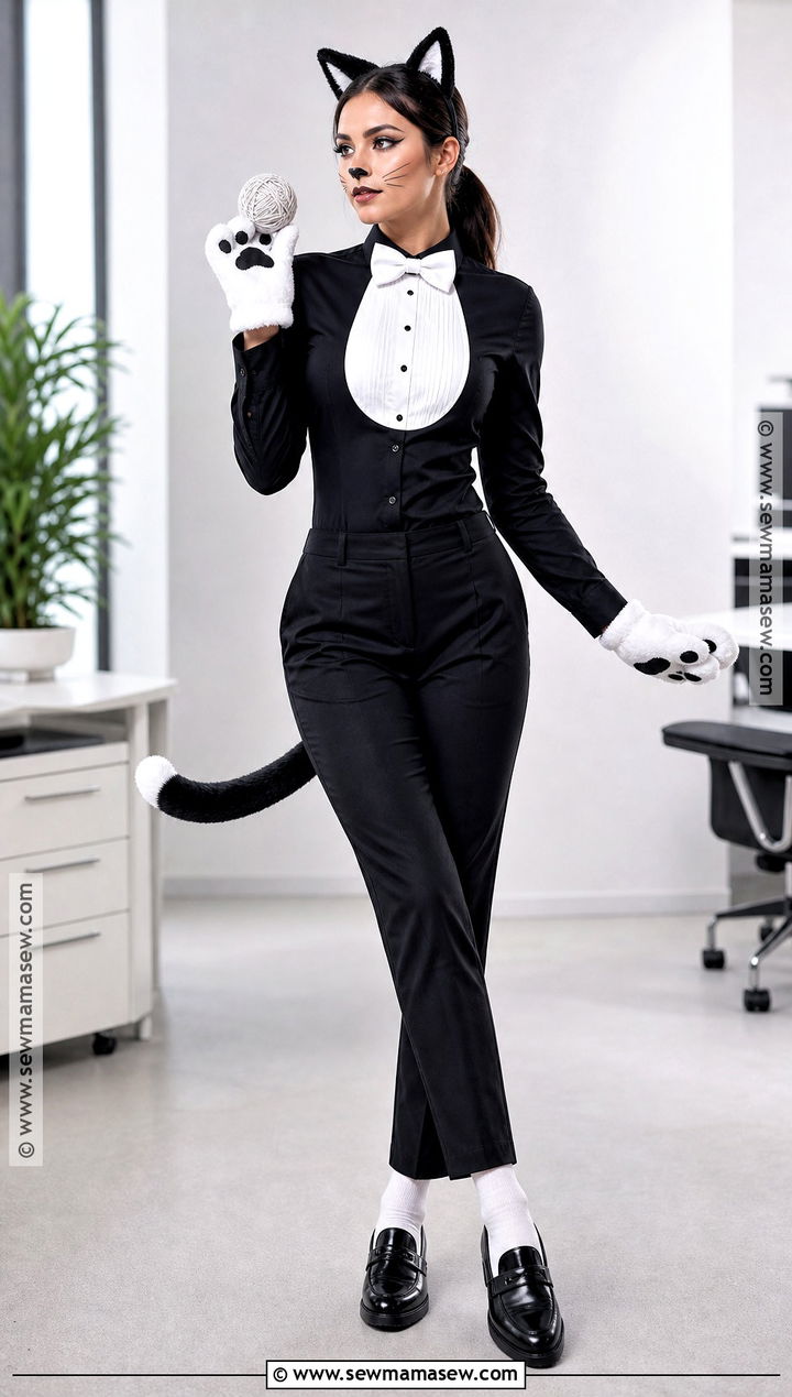 Tuxedo Black Cat Costume - 30 Black Cat Costume Ideas for Women