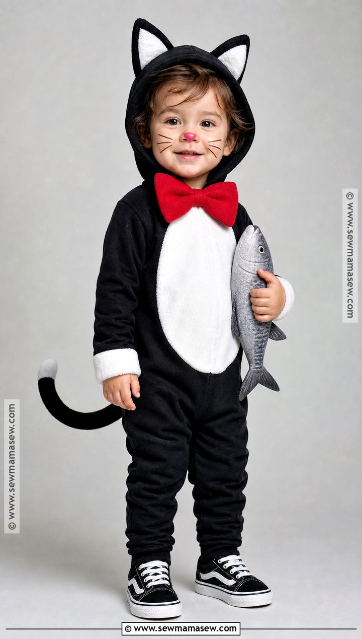 Tuxedo Cat Costume - 30 toddler cat costume ideas