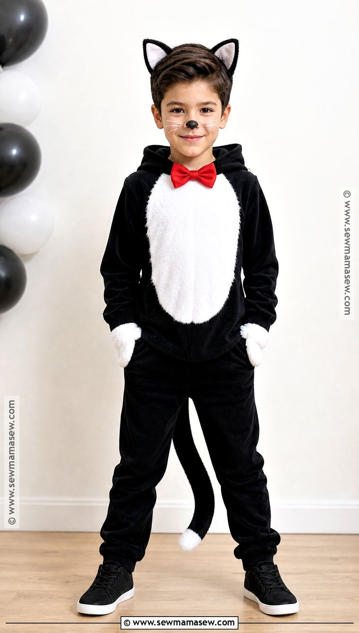 Tuxedo Cat Costume - 30 cat costume ideas for kids