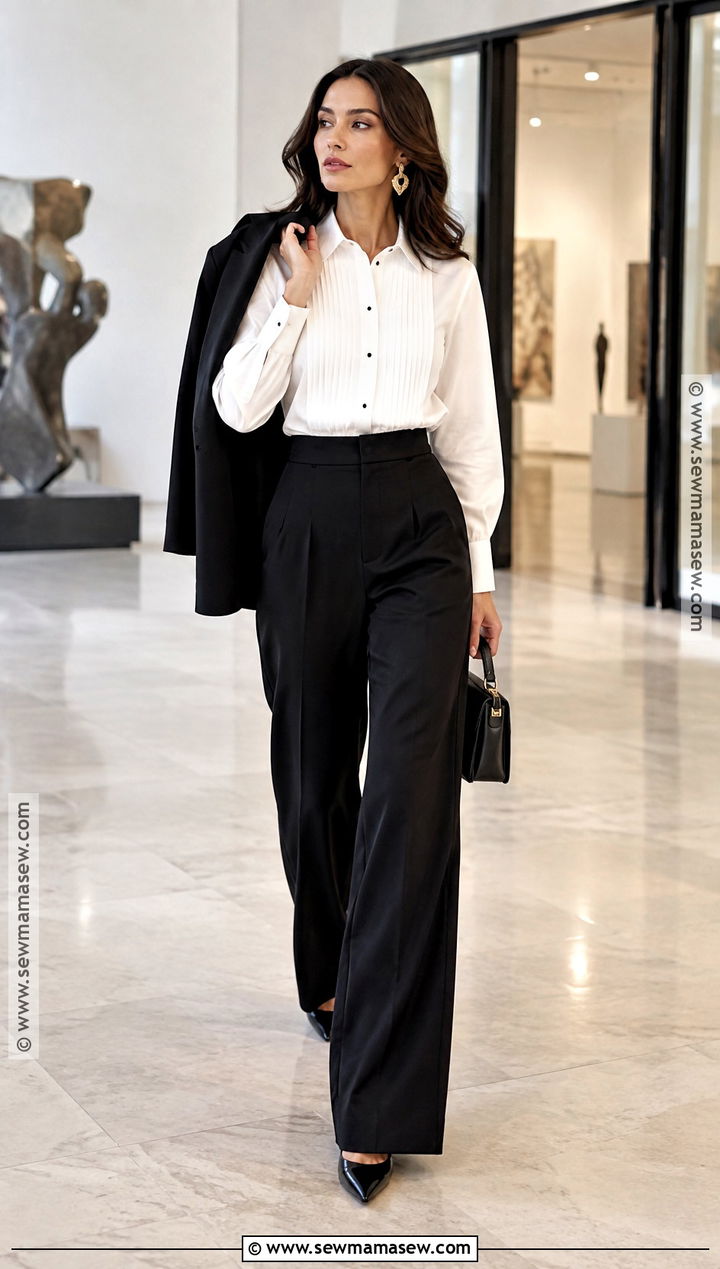 Tuxedo Shirt With Black Trousers - 15 shirts for fall
