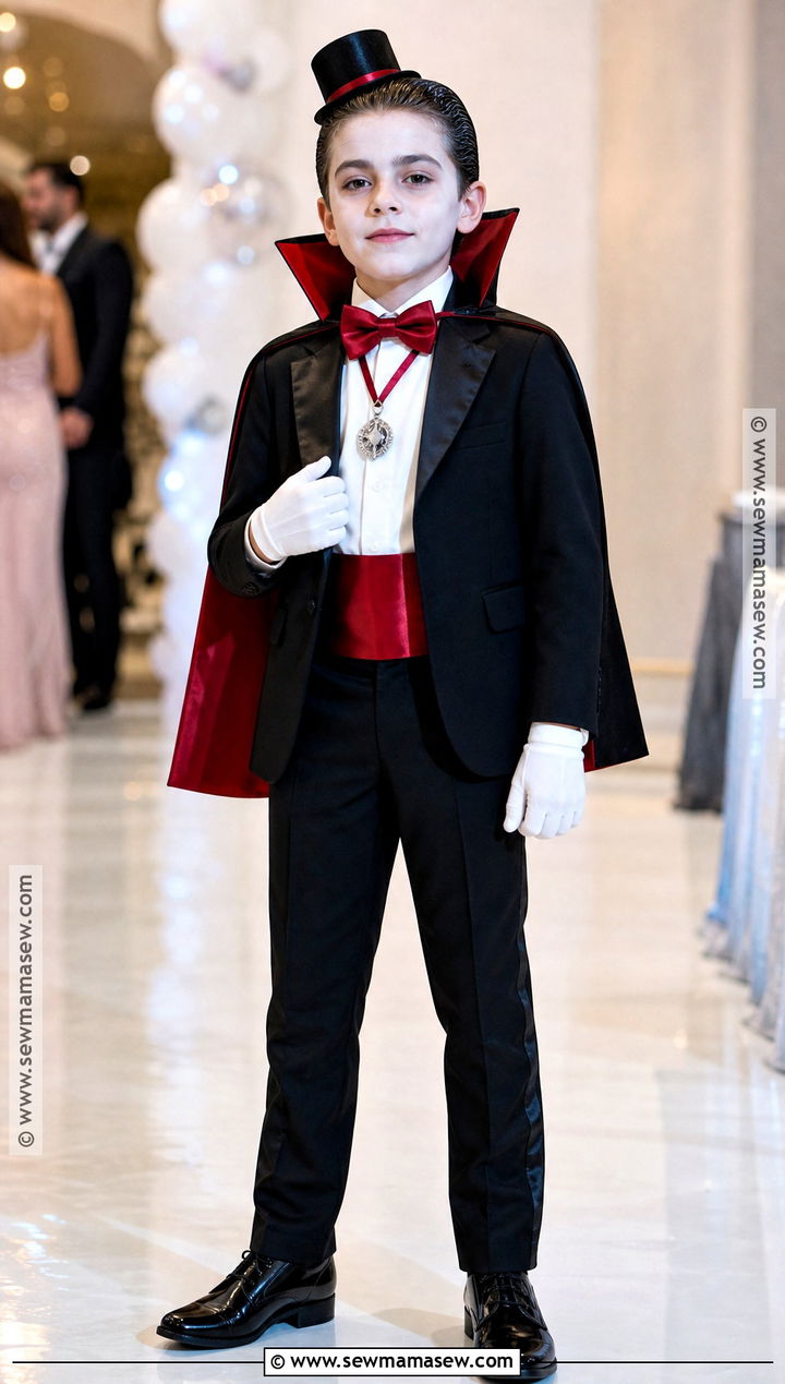 Tuxedo Vampire Costume - 30 vampire costume ideas for kids
