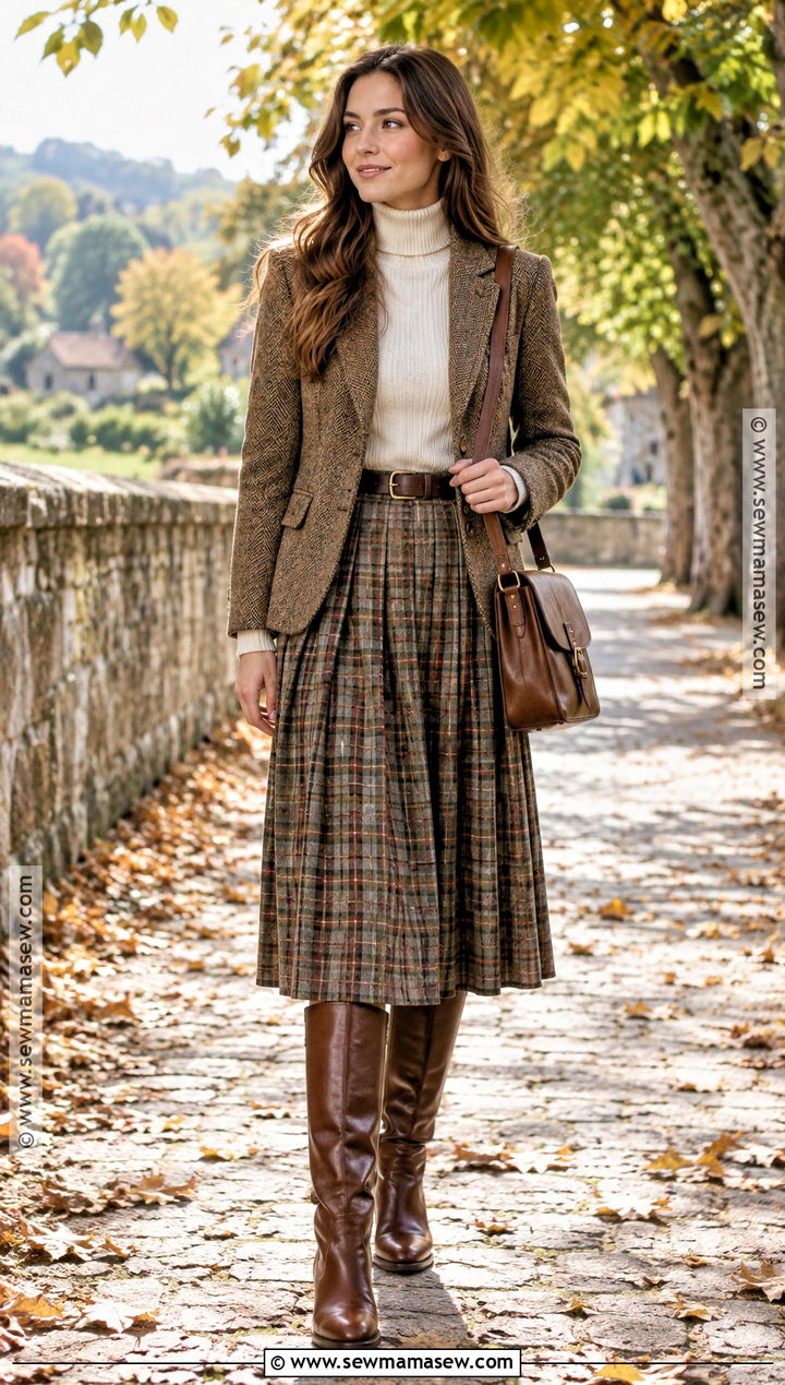 Tweed Blazer And Pleated Skirt - 15 2026 fall fashion trends for women
