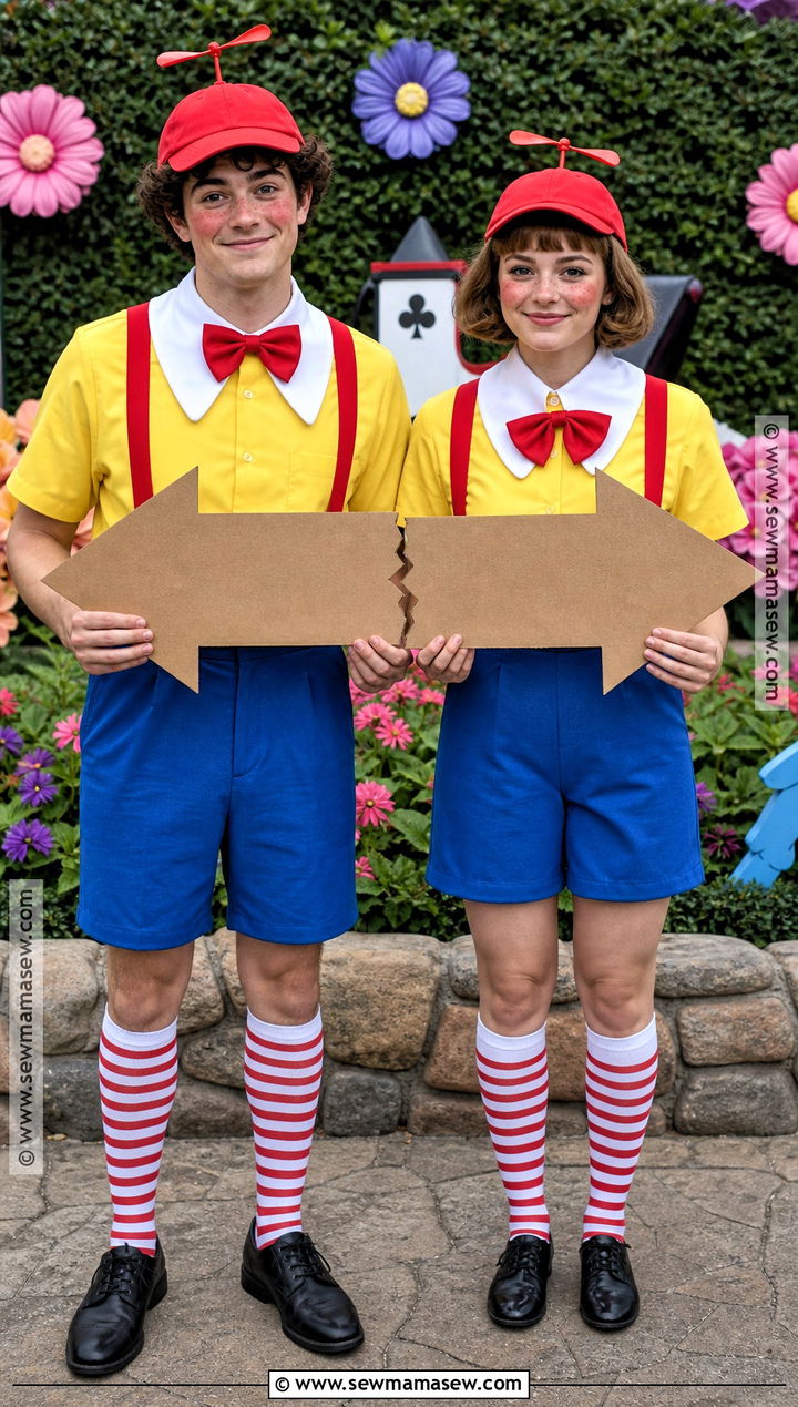 Tweedledee And Tweedledum Costume For Two - 35 alice in wonderland costume ideas