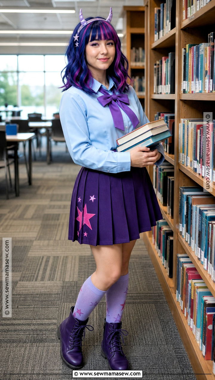 Twilight Sparkle Cosplay With Purple Streaked Hair - 30 purple hair cosplay ideas