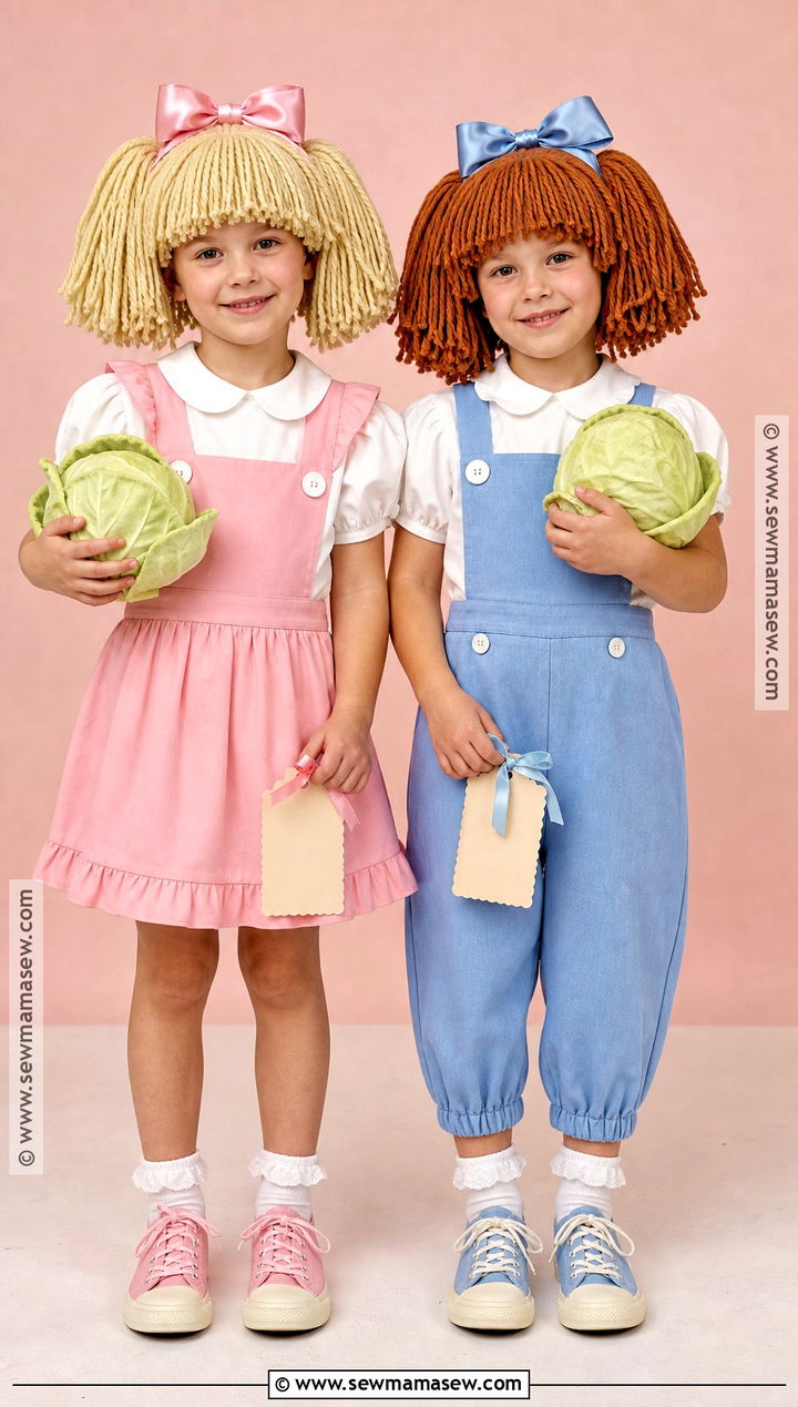 Twin Cabbage Patch Doll Costume - 35 Cabbage Patch Doll Costume Ideas