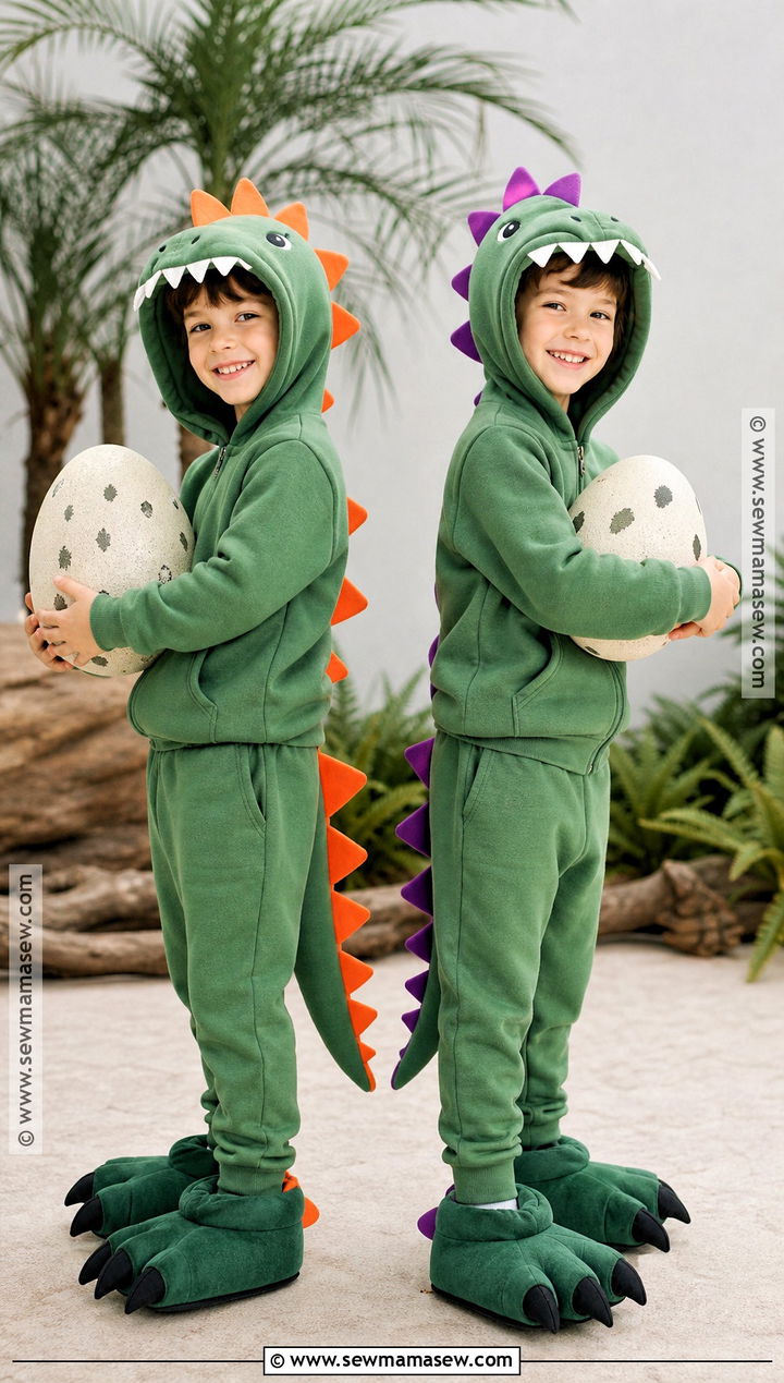 Two Dinosaurs Twins Costume - 30 twins costume ideas