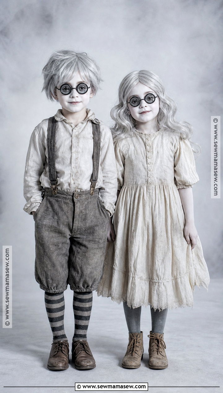 Two Ghost Children Costume - 30 coraline couple costume ideas