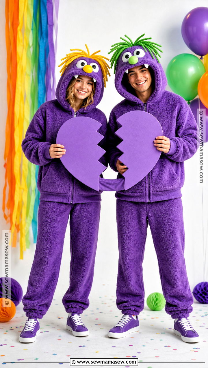 Two Headed Monster Duo Costume - 30 sesame street costume ideas