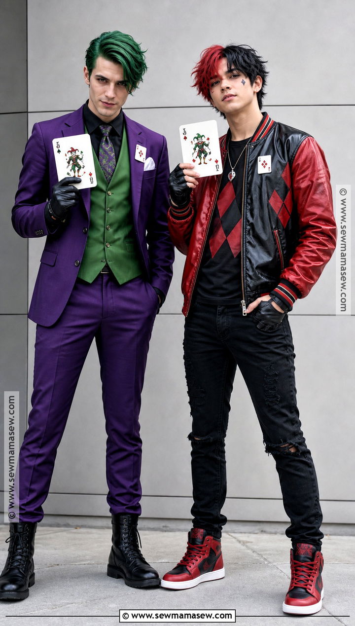 Two Man Joker And Harley Quinn Couple Costume - 35 joker couple costume ideas