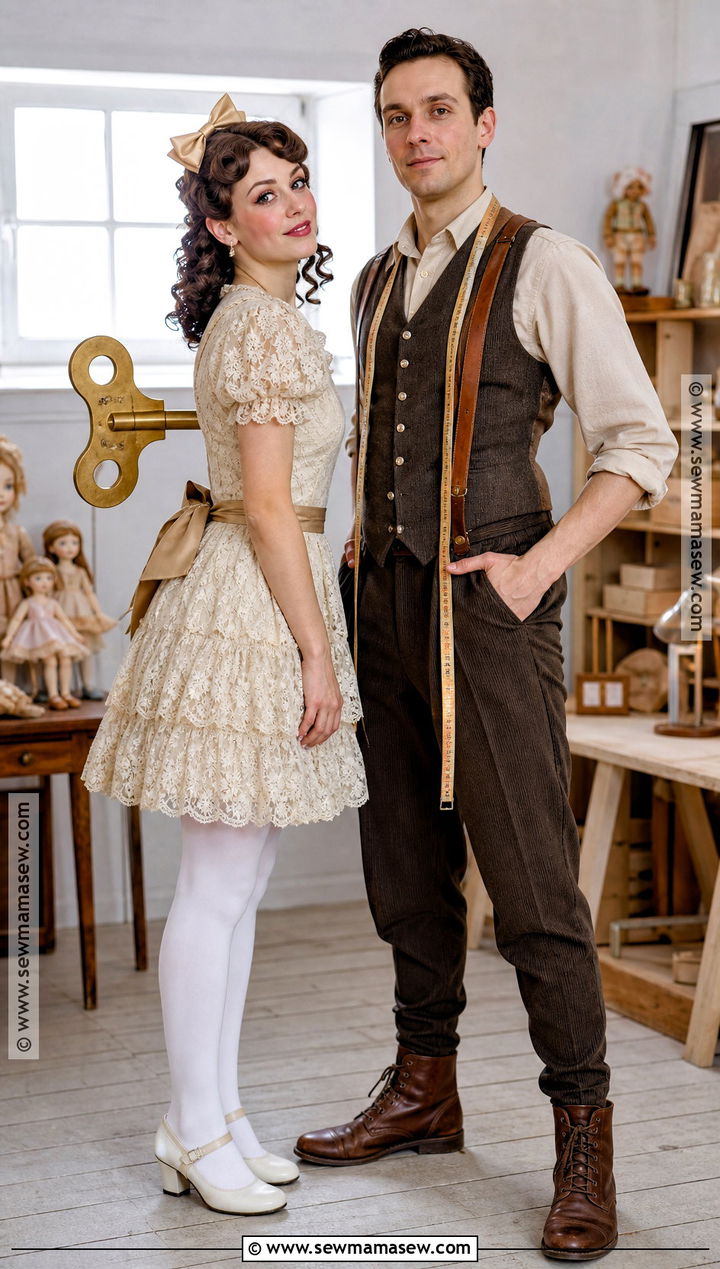 Two Person Doll And Toymaker Costume - 40 doll costume ideas