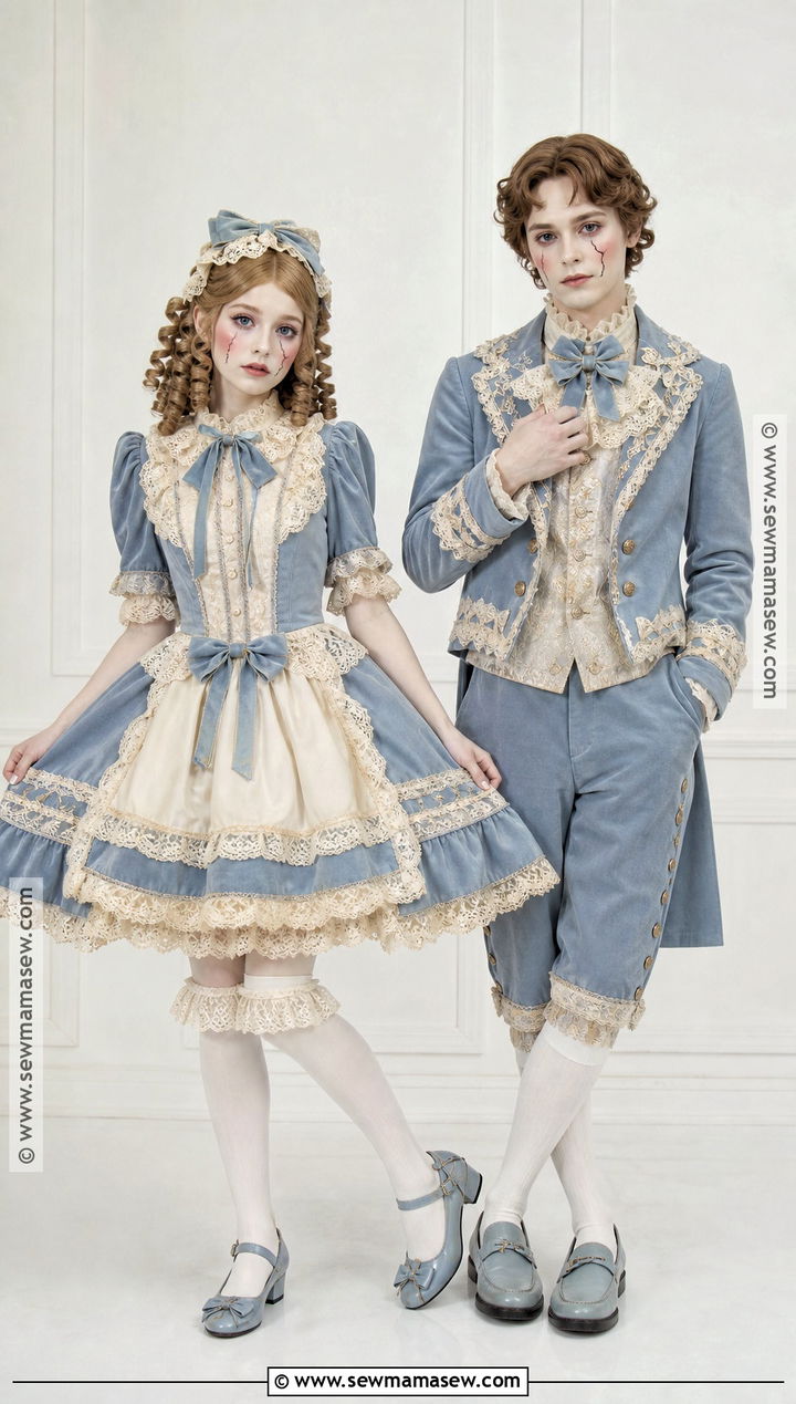 Two Person Matching Porcelain Doll Costume - 40 doll costume ideas