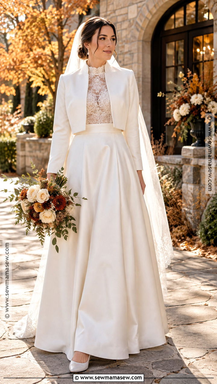 Two Piece Fall Bridal Look - 15 fall bridal looks