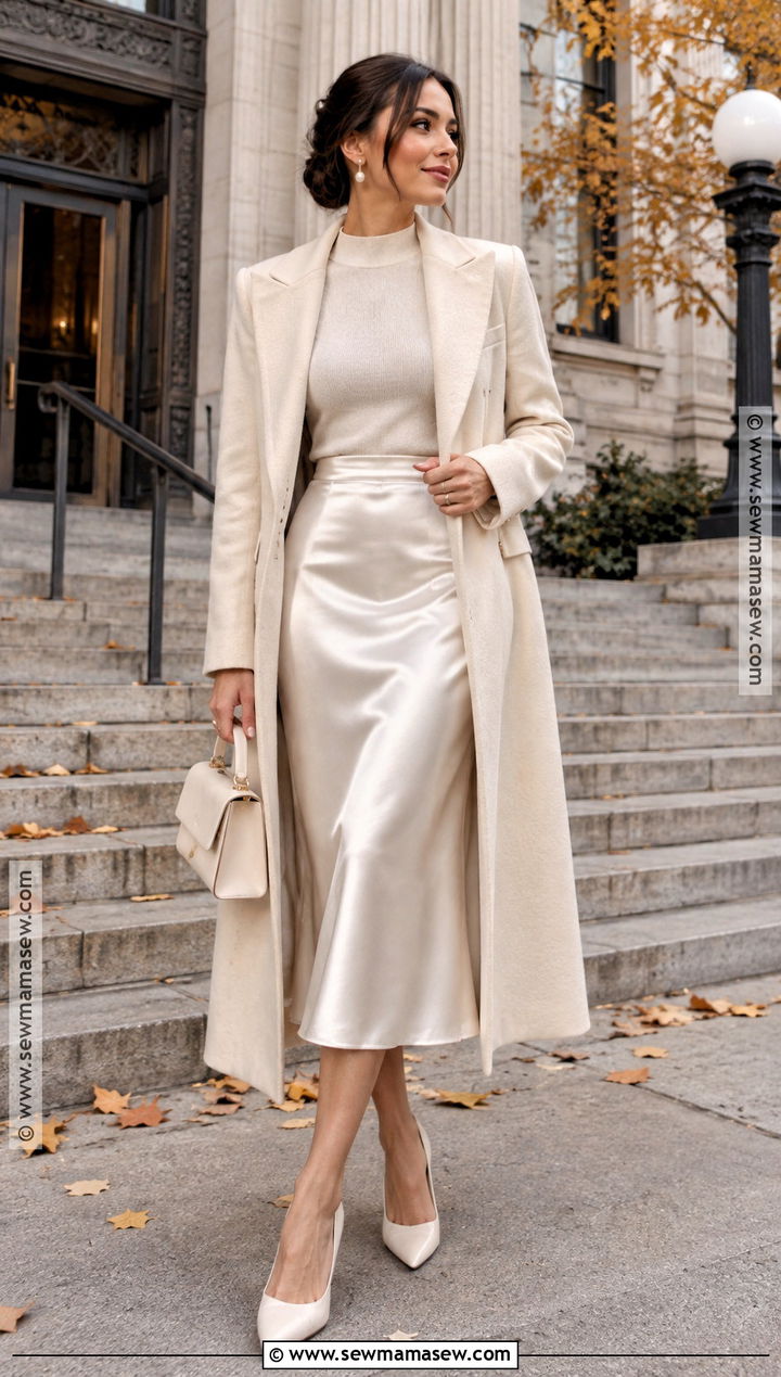 Two Piece Fall Courthouse Wedding Dress - 20 fall courthouse wedding dress ideas