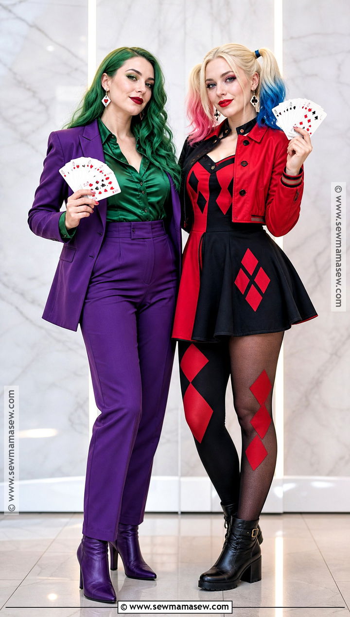 Two Woman Joker And Harley Quinn Couple Costume - 35 joker couple costume ideas