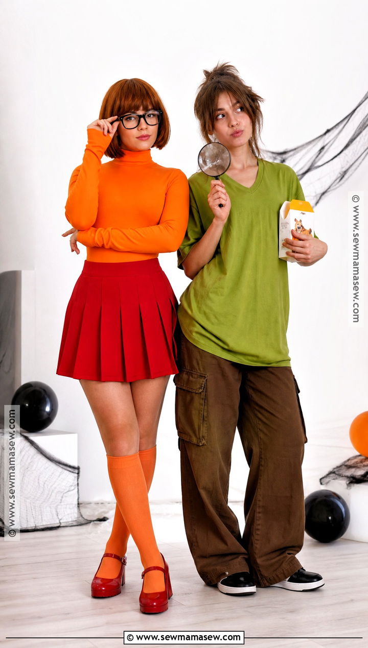 Two Women Velma and Shaggy Costume - 35 velma and shaggy costume ideas