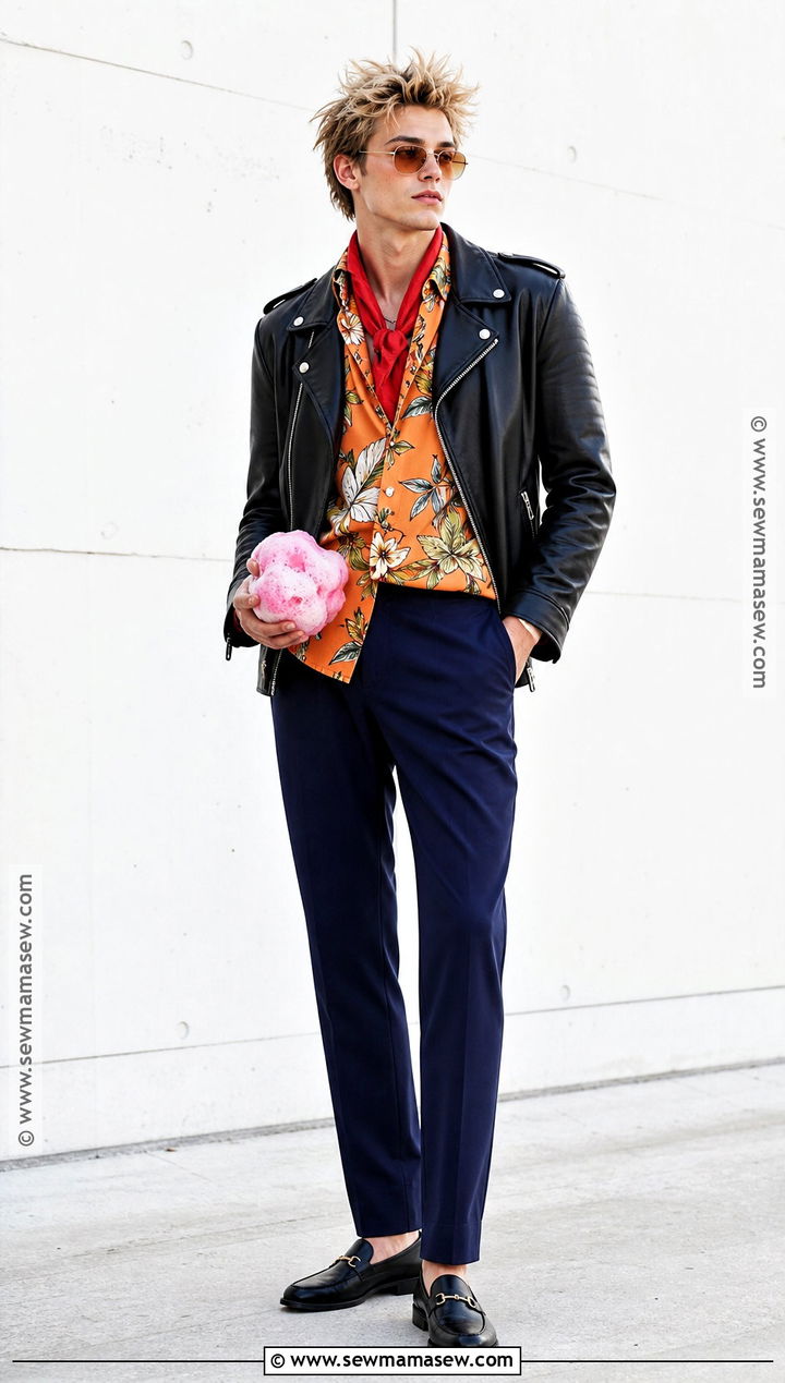 Tyler Durden Costume With Black Leather Jacket - 40 tyler durden costume ideas