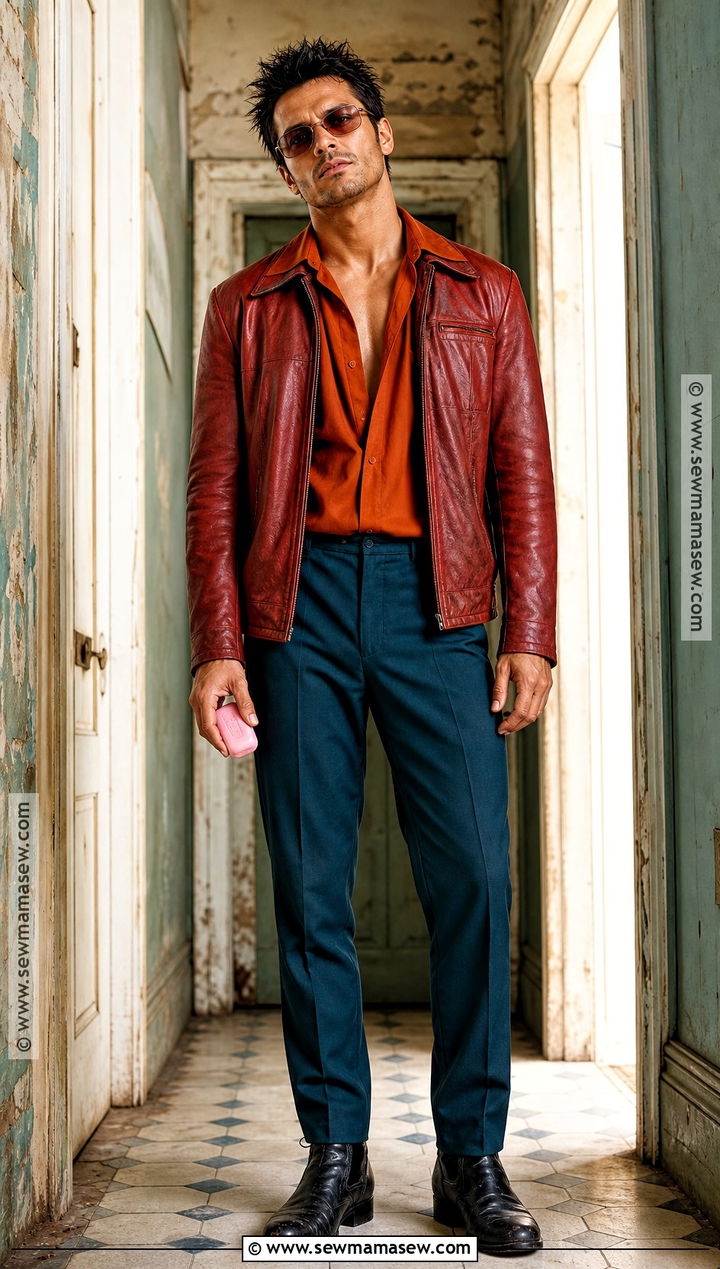 Tyler Durden Costume With Orange Shirt - 40 tyler durden costume ideas